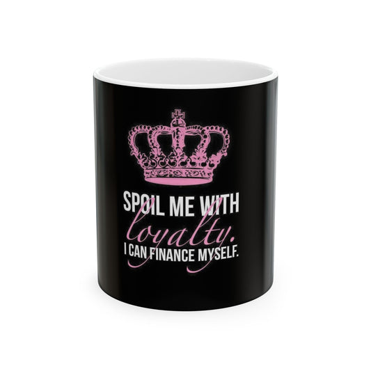 Pink Crown Quote Ceramic Mug - Perfect for Self-Care, Gifts, Birthdays, Coffee Lovers, Home Décor