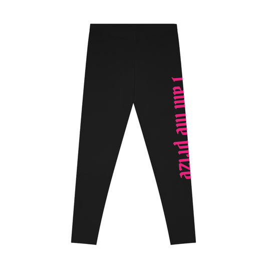 Bold Statement Leggings, I Am The Prize Leggings, Fitness Apparel, Yoga Pants, Gift for Her, Activewear, Motivational Clothing