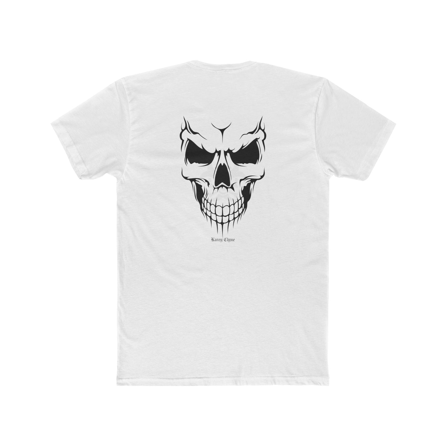 Skull Graphic Unisex Cotton Crew Tee - Move in Silence Strike in Violence, Streetwear Shirt, Edgy T-Shirt, Graphic Tee, Unique Gift