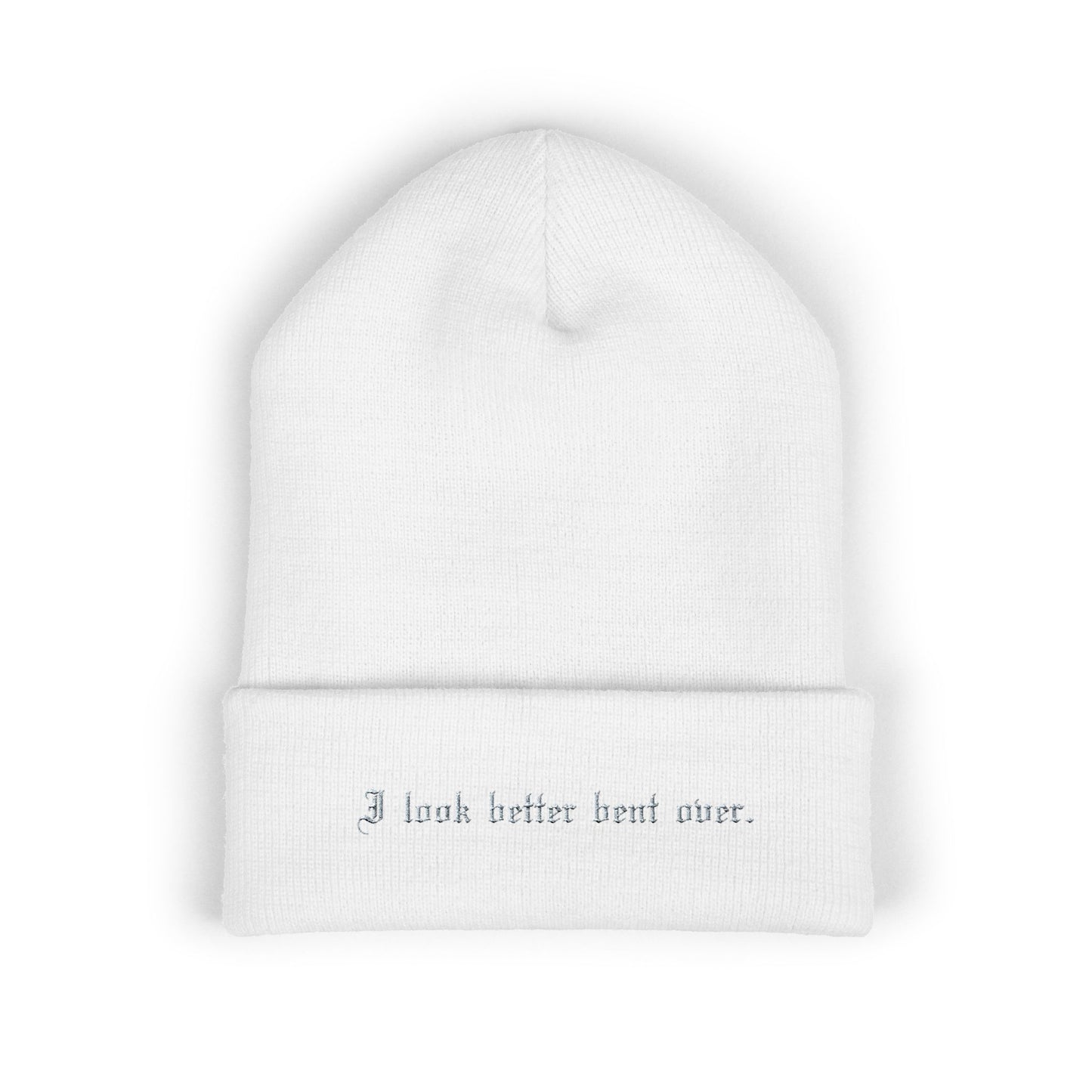 Classic Cuffed Beanie with Embroidered Quote - Cozy Winter Hat, Gift for Friends, Stylish Headwear for Cold Weather, Unique Beanie, [...]